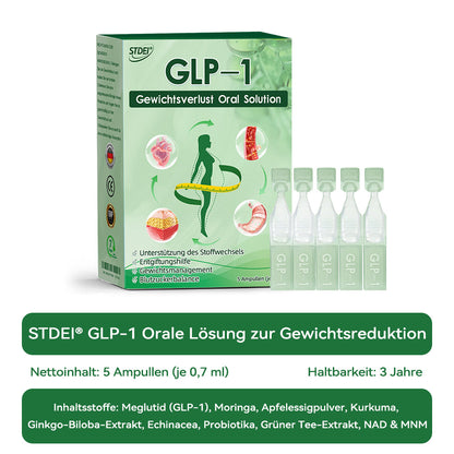 STDEI® GLP-1 Orale Lösung 🌿 Nur eine Dosis pro Tag – nach 7 Tagen sehen Sie bereits sichtbare Veränderungen ✅ Für Adipositas, Herz-Kreislauf, Diabetes, Schlafapnoe, Gelenke und mehr🌺