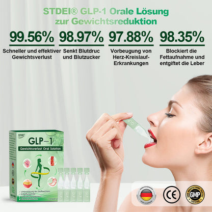 STDEI® GLP-1 Orale Lösung 🌿 Nur eine Dosis pro Tag – nach 7 Tagen sehen Sie bereits sichtbare Veränderungen ✅ Für Adipositas, Herz-Kreislauf, Diabetes, Schlafapnoe, Gelenke und mehr🌺
